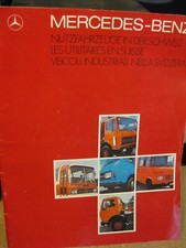 Verkaufsprospekt Mercedes Benz Nutzfahrzeuge der Schweiz,italienisch,  35 Seiten