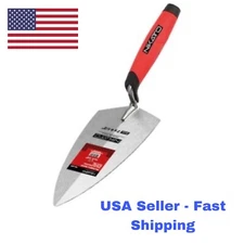 Philadelphia Brick Trowel, Carbon-Steel Blade, Ergonomic Handle. Size: 10 x 5.