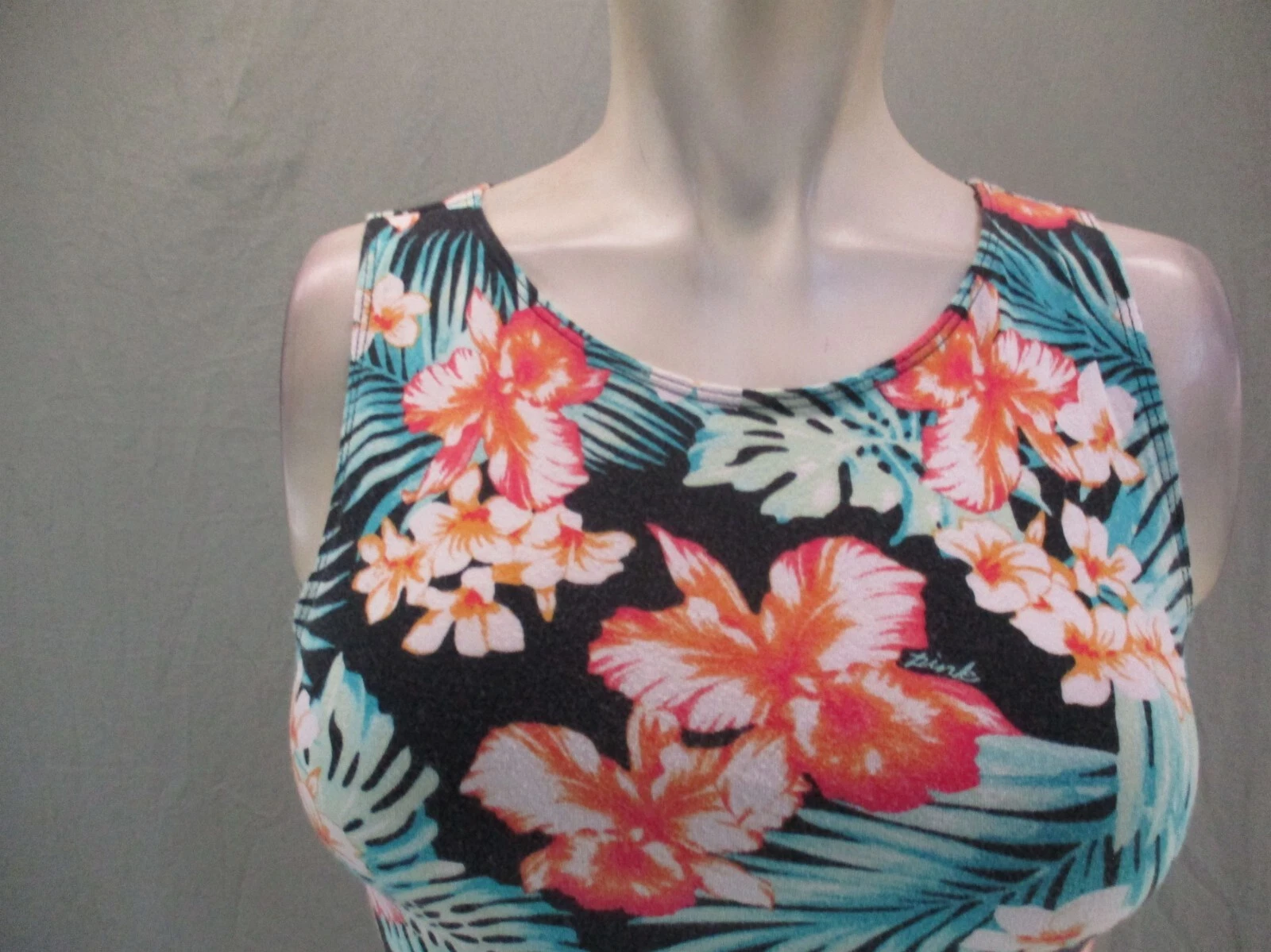 UNDERCOVER Abito senza maniche rosa Victoria's Secret taglia S misto cotone 498