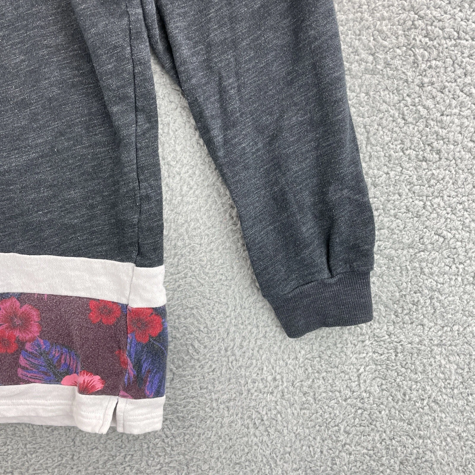 victoria-secret-vs floral pullover sequin spell out sweatshirt