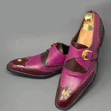 *NEW* MAURI/Godfather Exotic Alligator & Calfskin, Monk-Strap Loafer, Men’s 11M