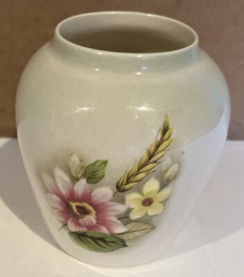 Royal Worcester Porcelain Floral Vase Palissy England 2.5 Inches Tall