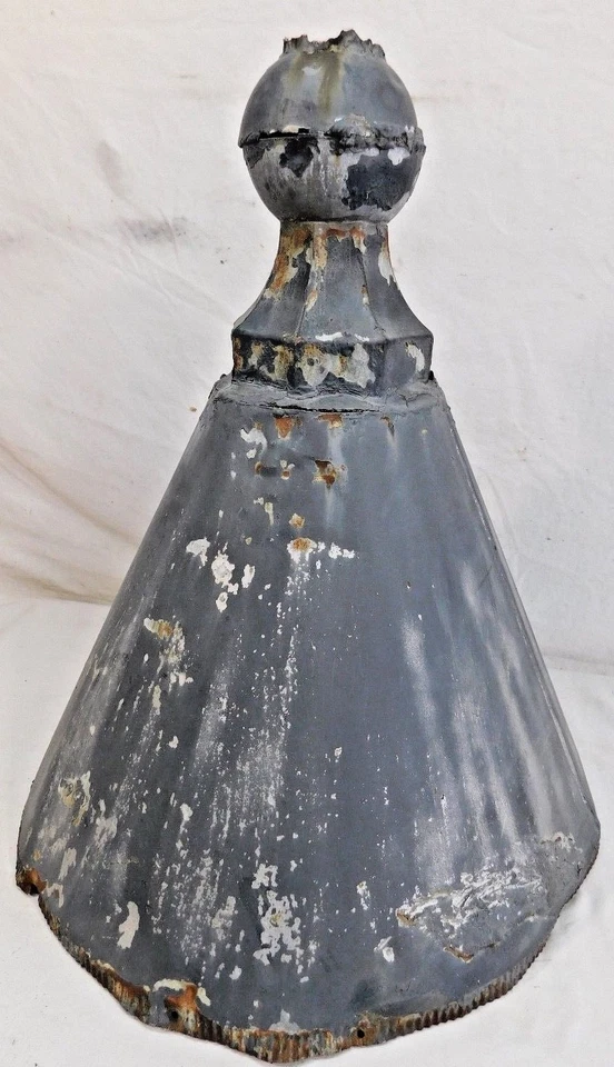 Antiguo remate de techo torreta de hojalata estilo victoriano - C. 1880 salvamento arquitectónico  Foto 2 de 4