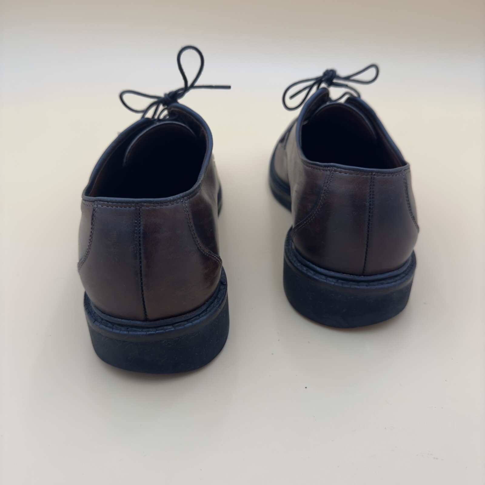 SAOLA Scarpa elegante derby Allen Edmonds Ashton in pelle nera punta spaccata 1609 da uomo 8 5