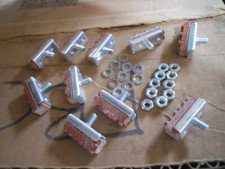 NOS Weinmann Brev Vintage Bicycle Red Brake Pads With Bolt  Nut Qty 10