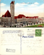 Union Station Clock Tower 1934 St Louis Missouri MO Postcard