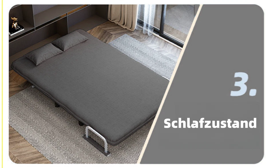 Relaxsessel Schlafsessel, Schlafsofa mit Bettfunktion, Relaxsessel Rückenkissen - Bild 4 von 4