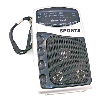 Vintage 1990s Lenoxx Sound  AM/FM Sports Radio Model PR-35M Works