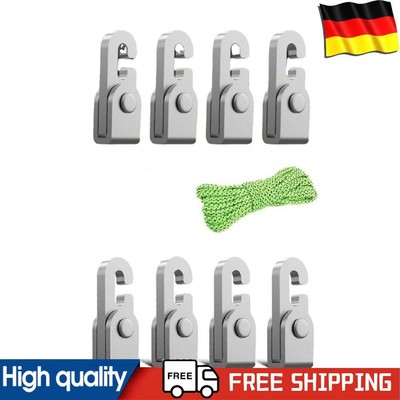 4pcs Automatic Lock Hooks Free Knot Fast Tighten Rope Tent Self-locking Hooks