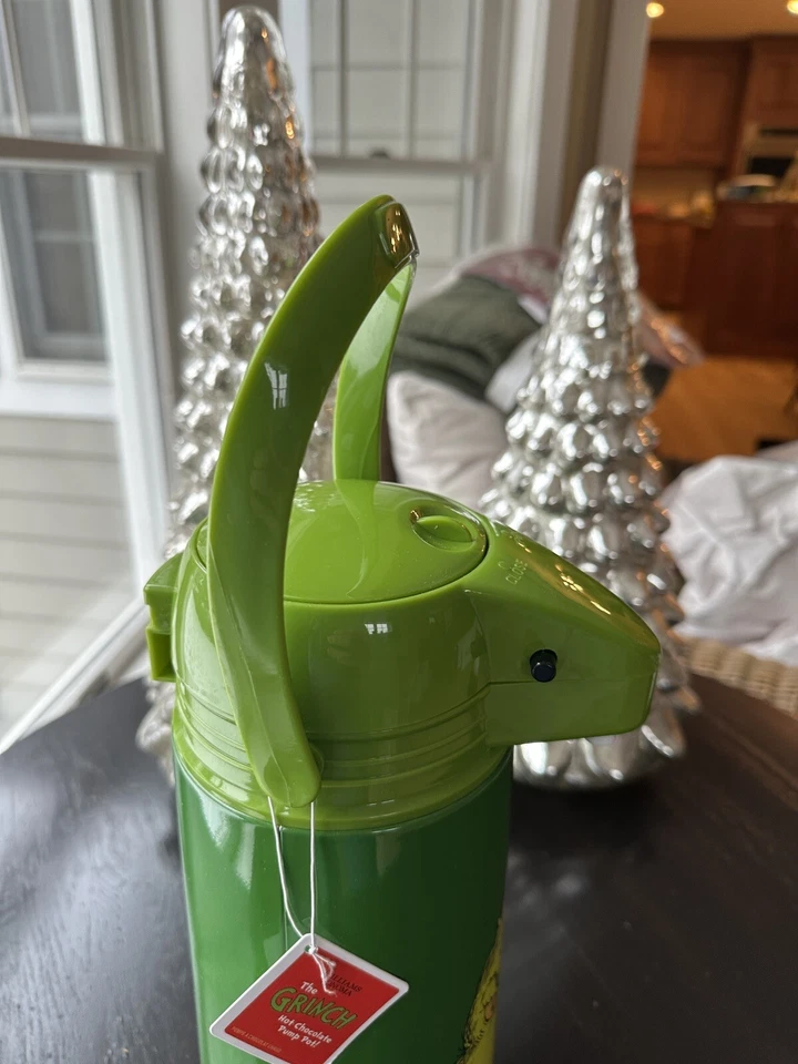 NUEVO RARO Williams Sonoma El Grinch Jarra Térmica Bomba Navidad AGOTADO Foto 3 de 4