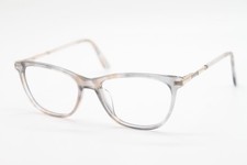 NEW NICOLE MILLER MAJESTIC C01 GREY BROWN GOLD AUTHENTIC EYEGLASSES 55-17