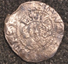 Edward II Penny Hammered 1307 - 1327  Durham (T116)