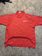 VTG 90s Wilson Athleticwear Red T-Shirt - Made in USA Size XXL