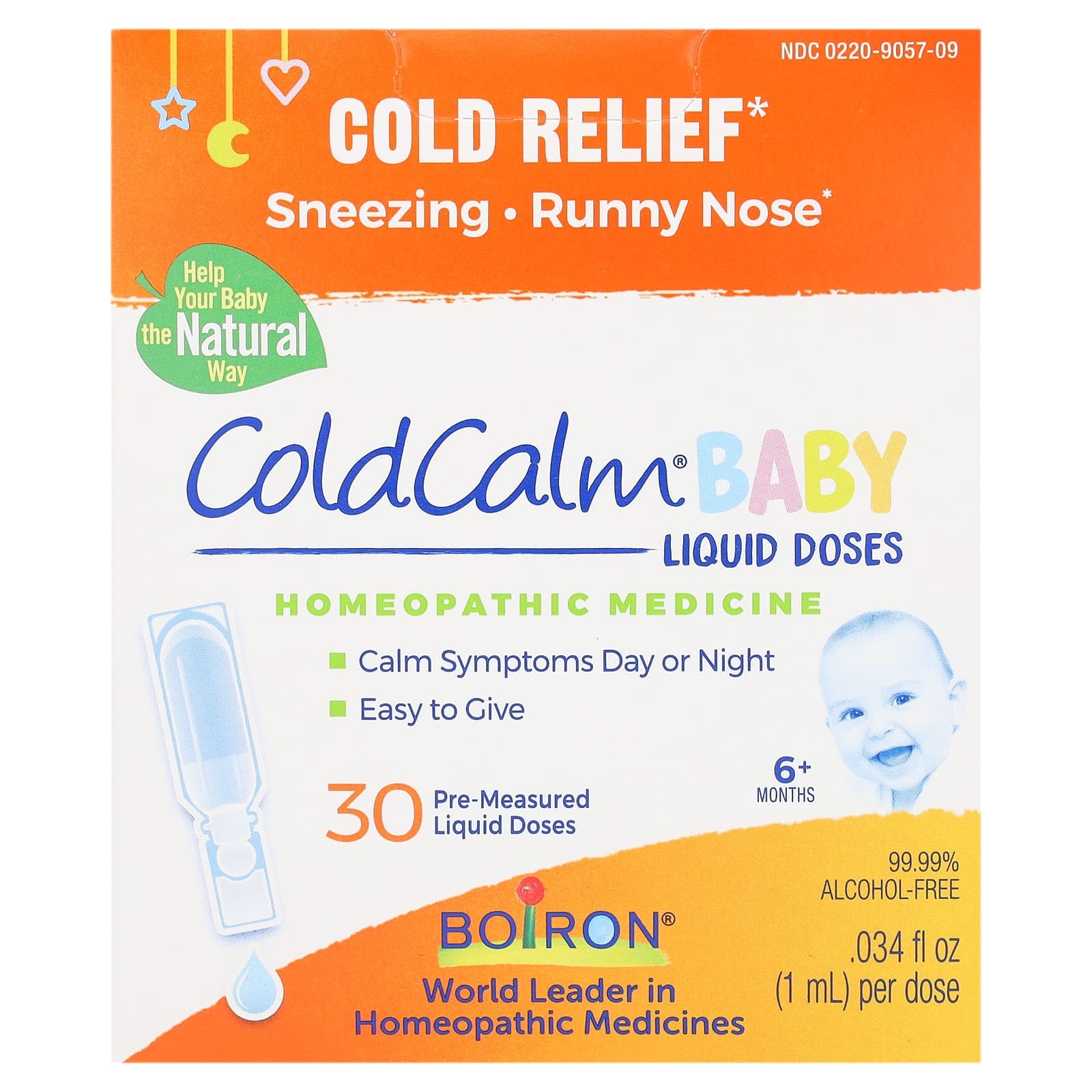 BOIRON Cold Calm Baby Baby Natural Cold Relief Drops Supplement 30 Doses