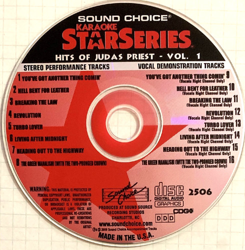SOUND CHOICE STAR SERIES - POP/ROCK - HITS OF JUDAS PRIEST - SC2506