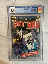 Batman #251 1973 CGC NM 9.4 Classic Joker Cover Neal Adams