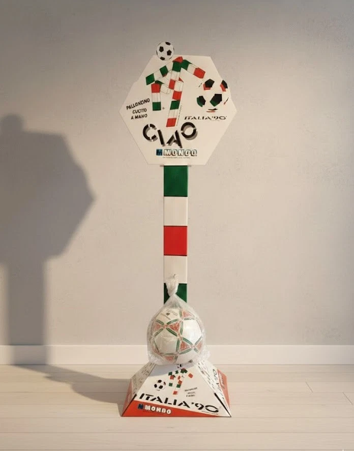 Cendrier Italia 90 – Mascotte Calcio, 12x4cm, Made In Italy