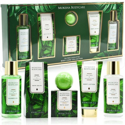 Spa Geschenksets für Frauen, Teebaumbad Geschenkset mit Bodylotion, Duschgel,