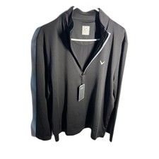 Callaway Opti-Dri Golf Quarter Zip Pullover Men’s L Black