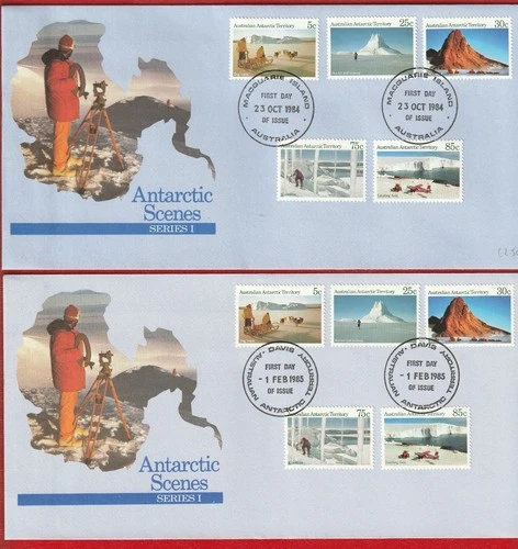 AUSTRALIA - AUSTRALIAN ANTARTIC TERRIORY  1984 - ANTARTIC SCENES FULL SET FDCs