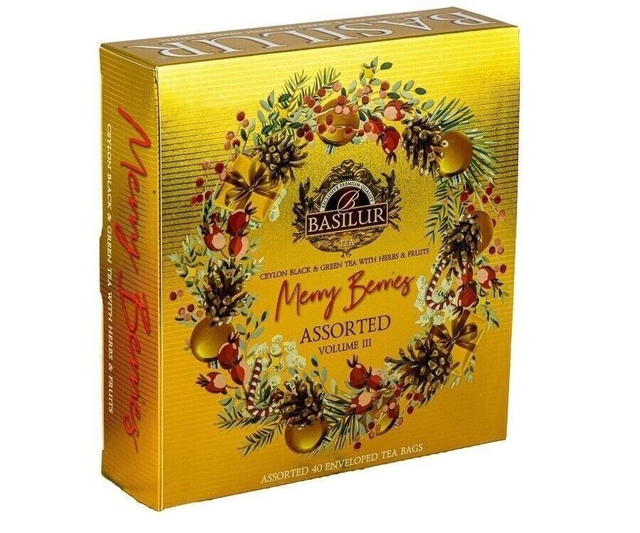 BASILUR MERRY BERRIES  40 COUNT ASSORTMENT  VOLUME III