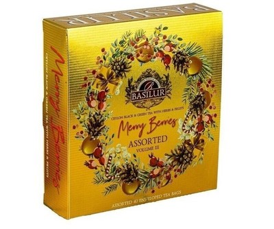 BASILUR MERRY BERRIES  40 COUNT ASSORTMENT  VOLUME III