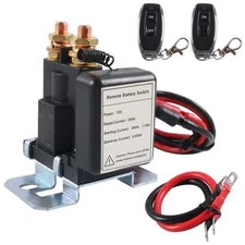 Remote Controlled Battery Disconnect Switch 12V 200A for Cars Lawn Mowers