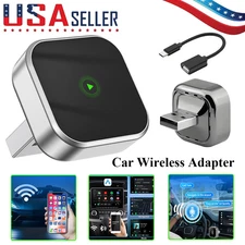 2025 Wireless CarPlay Adapter Android Auto Adapter USB Plug&Play Dongle New*