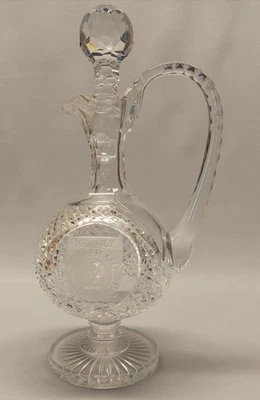 Waterford Crystal 12 1/2" Pedestal Decanter - Prestige Collection Engraved - Image 1 of 4