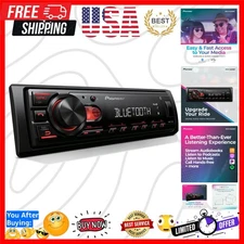 1-Din Digital Media Receiver – Bluetooth, USB, 50W x 4 Output, AM/FM Radio, i...