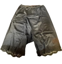 VTG 60's BLACK HOLLYWOOD VASSARETTE BLOOMERS DBL NYLON GUSSET SZ 5 LINGERIE