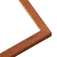 Photo Size Modernist Brown Picture Frame - UV Acrylic, Backing, Hanging Hardware