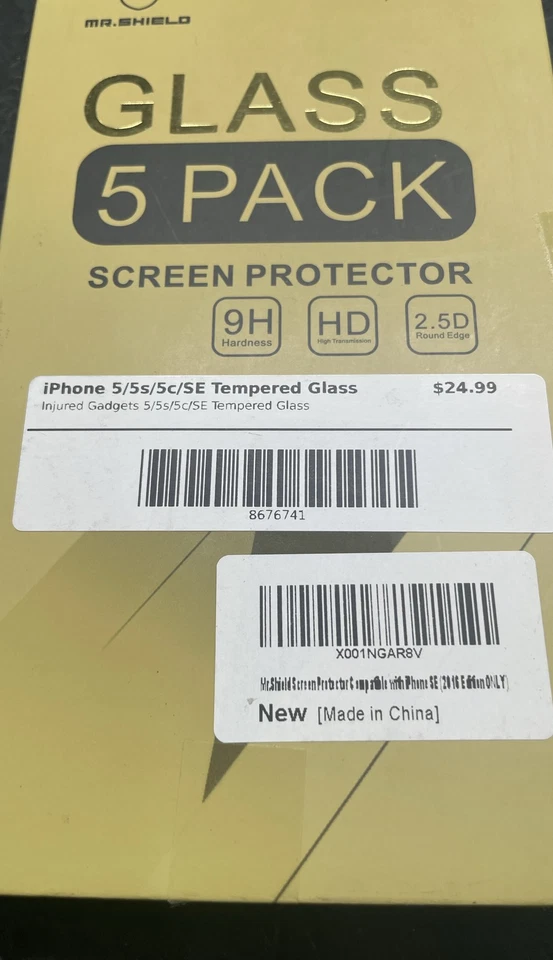 Протектор экрана Mr. Shield закаленное стекло для iPhone 5/5s/5c/SE - Изображение 4 из 4
