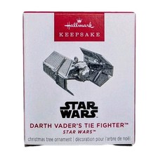 Hallmark 2025 Star Wars Darth Vader's Tie Fighter Miniature Ornament - New