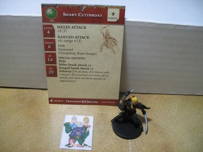 =Dungeons and Dragons D&D ABERRATIONS Sharn Cutthroat 20/60 with card=