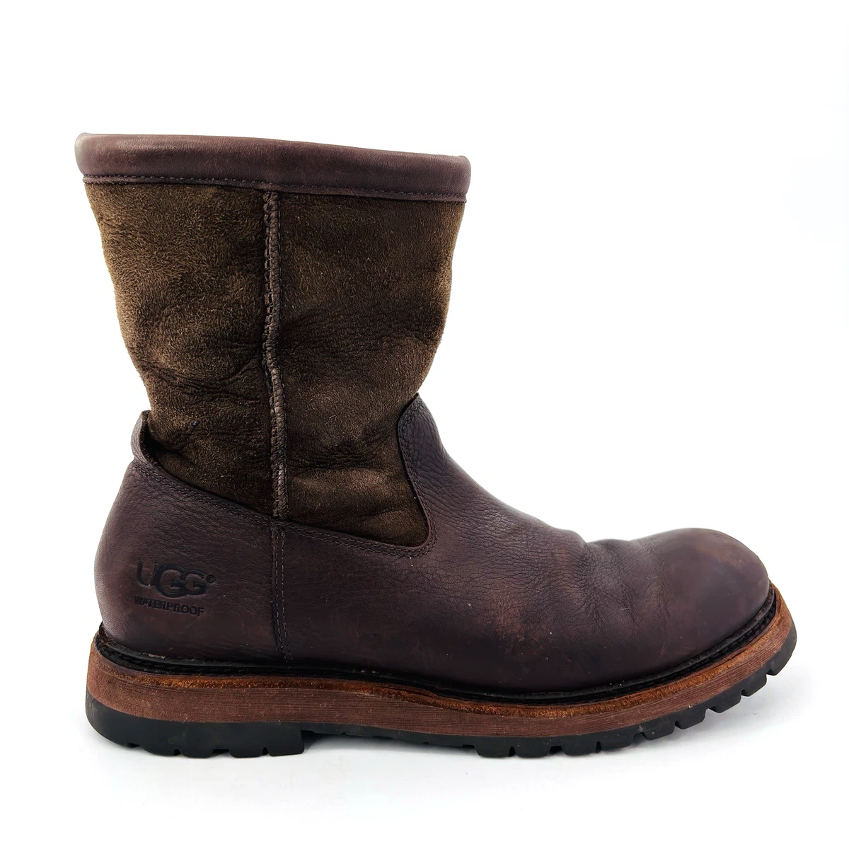UGG Hartsville Leather Shearling Boots Mens 7 Brown Suede Winter Outdoors Warm UGG Men main image 2