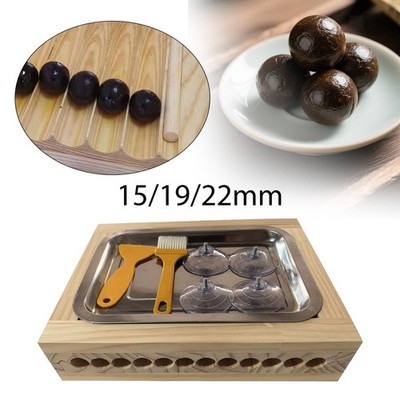 Holz Kochwerkzeuge Frikadellenmaschine Antihaft Kugel Roller Manuell Küchenzubehör