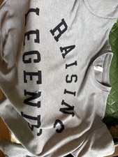 Bobeau Gray Pullover Crew Neck Sweatshirt Raising Legends Graphic Print Size S