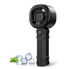 Portable Handheld Turbo Fan, Personal Mini Fan with Digital Mini, Black