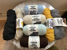 CARON - Yarnspirations yarn 16 oz: LOT of 8 - various colors