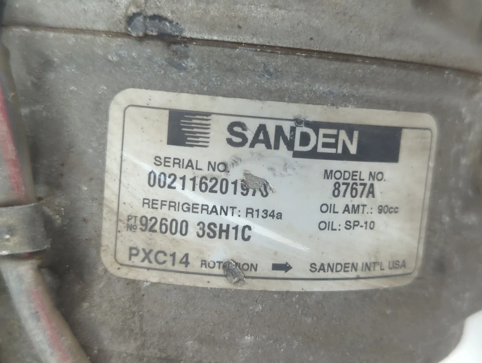 Оригинальный компрессор кондиционера кондиционера 2001-2003 Bmw 530i EM4R5 - Изображение 2 из 4