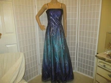 Cache' vintage corset lace glitter formal/prom dress