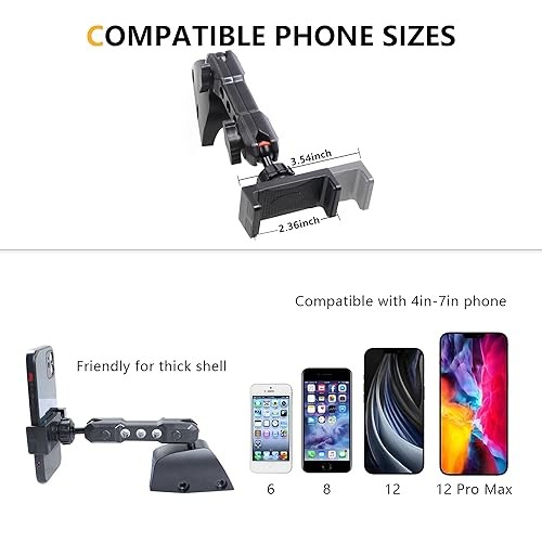 Dash Phone Mount Holder Driver Side Compatible with 2021 2022 2023 2024 2025 - Afbeelding 5 van 7