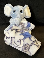 Little Beginnings Blue Elephant Plush Lovey Security Blankie