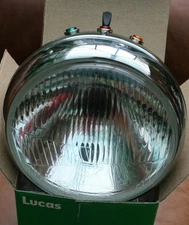 TRIUMPH T140 TR7 T150 GENUINE LUCAS 7" H4 HEADLIGHT COMPLETE HEADLAMP 99-1267