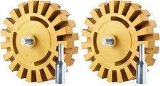 2 Pack Decal Remover Eraser Wheel Rubber Eraser Wheel for Drill 2 Pack Slotted