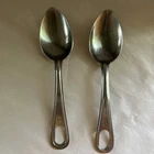 World War 2 WWII U.S. Army G.I. Mess Kit Spoon Military Issue Includes 2 Spoons