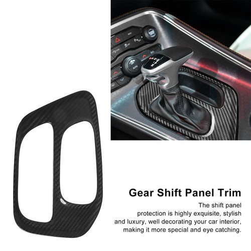 Gear Shift Panel Trim Shifter Panel Cover Dry Carbon Fiber Auto For Car - Picture 19 of 22