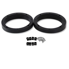 6.5" Beveled Speaker Spacer Ring 1.5" Depth With Slope Audiopipe RING-PVC-BVL-6