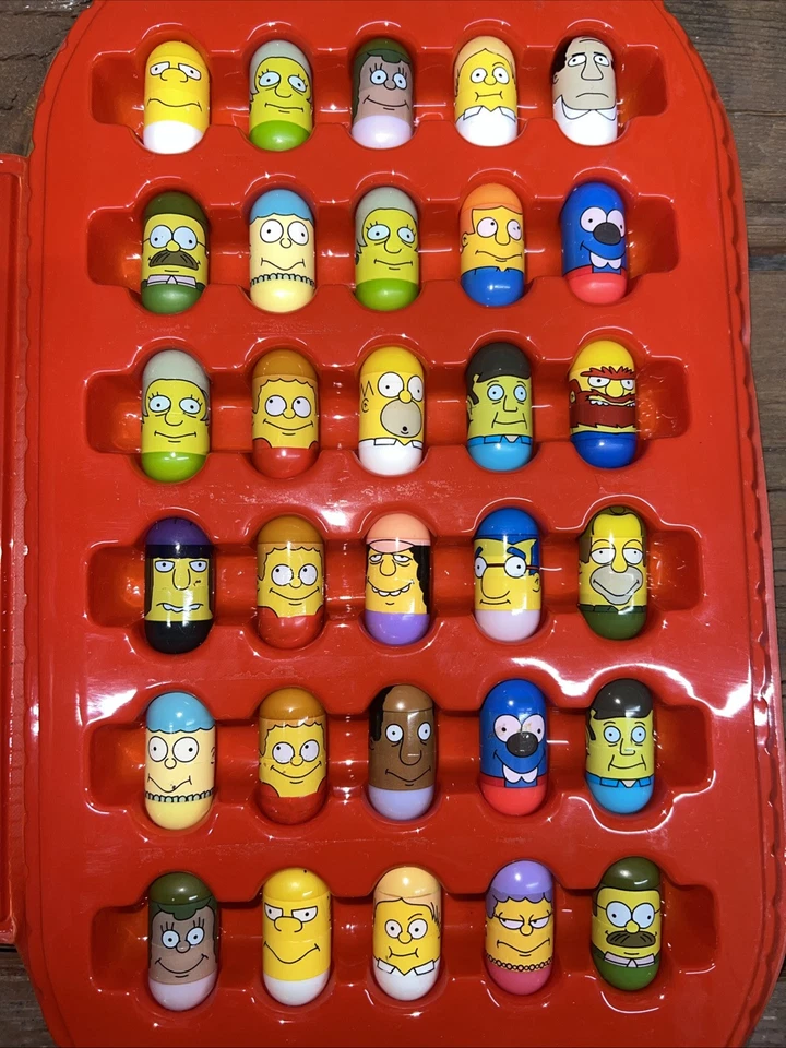Mighty Beanz RARO Simpson Set De 61 Matt Groening 2004 Fox Moose - Homero, Lisa + Foto 3 de 4